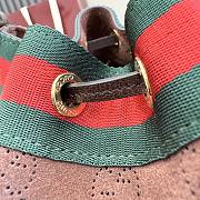 Kitlife Gucci Venice Small Bucket Bag Brown Suede ‎876060 21x23.5x14cm  - 6