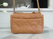 Kitlife Chanel 19 Medium Flap Bag Beige AS1160 26x9x16cm - 6