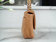 Kitlife Chanel 19 Medium Flap Bag Beige AS1160 26x9x16cm - 5
