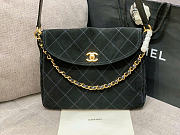 Kitlife Chanel 26C Hobo Bag Black Suede 21.5x30x5cm - 1