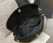 Kitlife Chanel 26C Hobo Bag Black Suede 21.5x30x5cm - 5