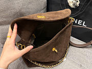 Kitlife Chanel 26C Hobo Bag Dark Brown Suede 21.5x30x5cm - 3