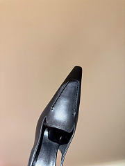 Kitlife Saint Laurent Voltaire Slingback Pumps In Black Leather  - 5