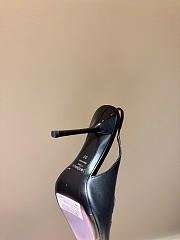 Kitlife Saint Laurent Voltaire Slingback Pumps In Black Leather  - 6