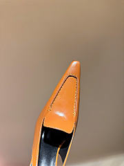 Kitlife Saint Laurent Voltaire Slingback Pumps In Brown Leather - 4