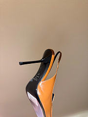 Kitlife Saint Laurent Voltaire Slingback Pumps In Brown Leather - 2