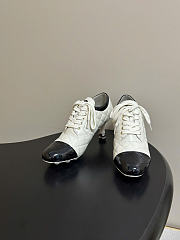 Kitlife Chanel 2026 Quilted Lace-up High Heels White - 6