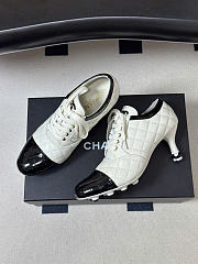 Kitlife Chanel 2026 Quilted Lace-up High Heels White - 2