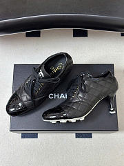 Kitlife Chanel 2026 Quilted Lace-up High Heels Black - 3