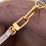 Kitlife Louis Vuitton All In BB Bag Beige Embossed Suede Leather M29834 16x18x12cm - 4