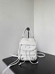 Kitlife Balenciaga Women's Le City Backpack Mini in White 23x22x11cm - 1