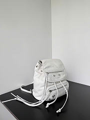 Kitlife Balenciaga Women's Le City Backpack Mini in White 23x22x11cm - 3