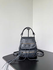 Kitlife Balenciaga Women's Le City Backpack Mini in Gray 23x22x11cm  - 1