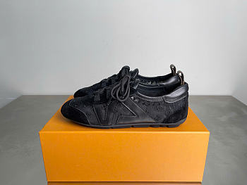 Kitlife Louis Vuitton Sneakerina Shoes Black Monogram Mesh 1AKG92 
