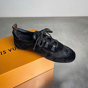 Kitlife Louis Vuitton Sneakerina Shoes Black Monogram Mesh 1AKG92  - 6