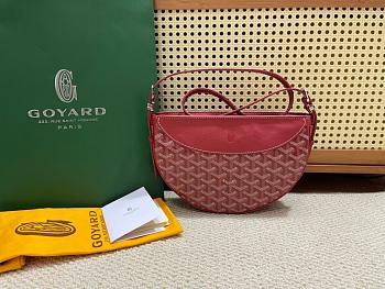 Kitlife Goyard Hirondelle Shoulder Bag Red 25x6x17cm
