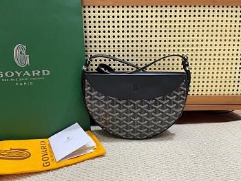 Kitlife Goyard Hirondelle Shoulder Bag Black 25x6x17cm