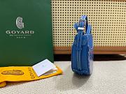 Kitlife Goyard Hirondelle Shoulder Bag Blue 25x6x17cm  - 6