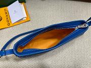 Kitlife Goyard Hirondelle Shoulder Bag Blue 25x6x17cm  - 5