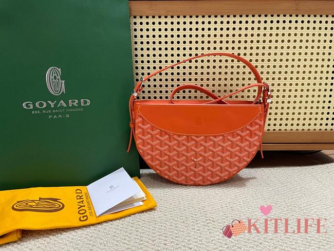 Kitlife Goyard Hirondelle Shoulder Bag Orange 25x6x17cm - 1