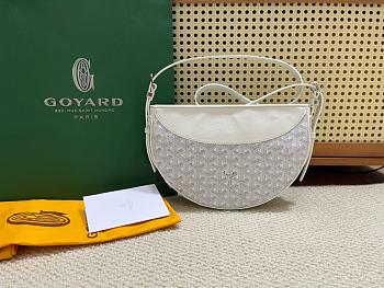 Kitlife Goyard Hirondelle Shoulder Bag White 25x6x17cm 