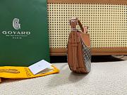 Kitlife Goyard Hirondelle Shoulder Bag Black & Brown 25x6x17cm - 5