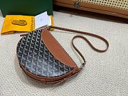 Kitlife Goyard Hirondelle Shoulder Bag Black & Brown 25x6x17cm - 2