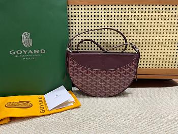 Kitlife Goyard Hirondelle Shoulder Bag Burgundy 25x6x17cm 