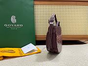 Kitlife Goyard Hirondelle Shoulder Bag Burgundy 25x6x17cm  - 6