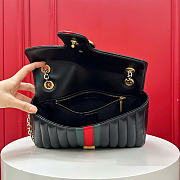 Kitlife Gucci Jetset GG Marmont Medium Shoulder Bag Black A005XW 26x15x7cm - 5