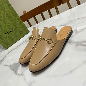 Kitlife Gucci Women's Princetown Slippers Beige
