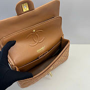 Chanel Lambskin Leather 25cm Flap With Gold Hardware In Brown - 2