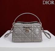 Kitlife Dior Adiorable Top Handle Mini Bag Gray 22.5x13x9cm - 1