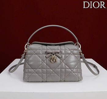 Kitlife Dior Adiorable Top Handle Mini Bag Gray 22.5x13x9cm