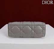 Kitlife Dior Adiorable Top Handle Mini Bag Gray 22.5x13x9cm - 6