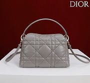 Kitlife Dior Adiorable Top Handle Mini Bag Gray 22.5x13x9cm - 5
