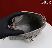 Kitlife Dior Adiorable Top Handle Mini Bag Gray 22.5x13x9cm - 3