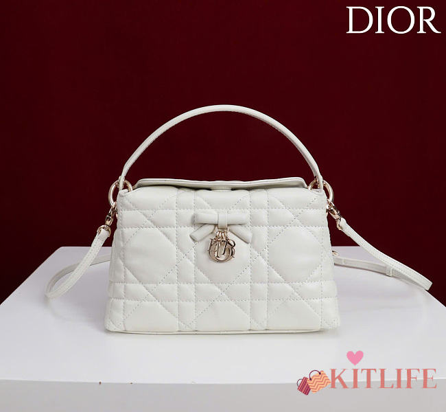 Kitlife Dior Adiorable Top Handle Mini Bag Off-white 22.5x13x9cm - 1