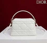 Kitlife Dior Adiorable Top Handle Mini Bag Off-white 22.5x13x9cm - 3