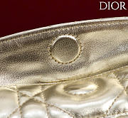 Kitlife Dior Adiorable Top Handle Mini Bag Gold Leather 22.5x13x9cm - 3