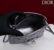 Kitlife Dior Adiorable Top Handle Mini Bag Silver Leather 22.5x13x9cm  - 6