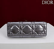 Kitlife Dior Adiorable Top Handle Mini Bag Silver Leather 22.5x13x9cm  - 5