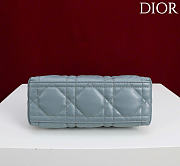 Kitlife Dior Adiorable Top Handle Mini Bag Blue 22.5x13x9cm  - 4