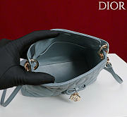 Kitlife Dior Adiorable Top Handle Mini Bag Blue 22.5x13x9cm  - 6