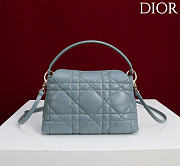 Kitlife Dior Adiorable Top Handle Mini Bag Blue 22.5x13x9cm  - 3