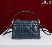 Kitlife Dior Adiorable Top Handle Mini Bag Dark Blue 22.5x13x9cm  - 5