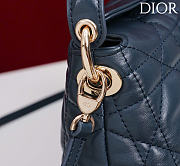 Kitlife Dior Adiorable Top Handle Mini Bag Dark Blue 22.5x13x9cm  - 4