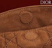 Kitlife Dior Adiorable Top Handle Mini Bag Brown Suede 22.5x13x9cm  - 2