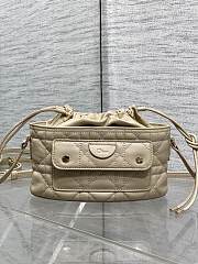 Kitlife Dior Caro Mini Bucket Bag Beige 20x22x5.5cm - 1