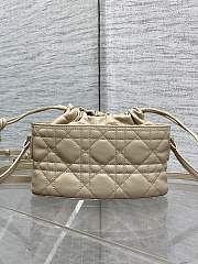 Kitlife Dior Caro Mini Bucket Bag Beige 20x22x5.5cm - 4